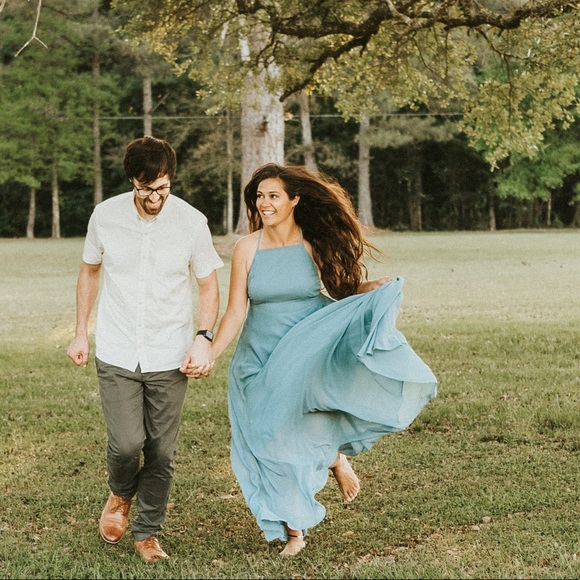 Lulus Dresses & Skirts - Mythical Kind of Love Slate Blue Maxi Dress